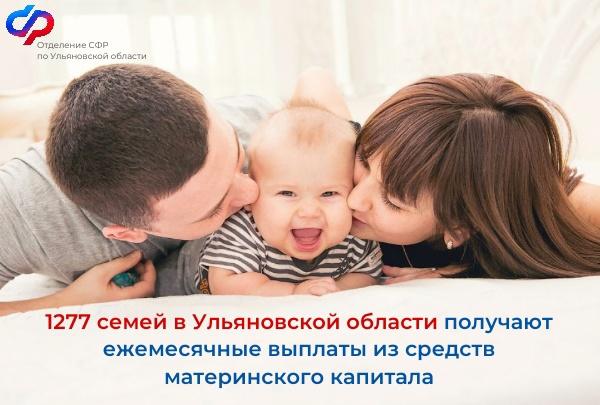 Более 1200 семей получают ежемесячные выплаты из средств материнского капитала..